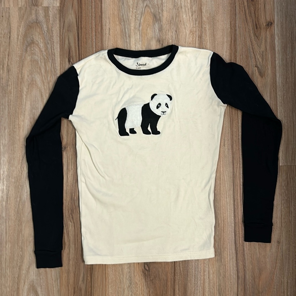 Patchwork panda sleep shirt
